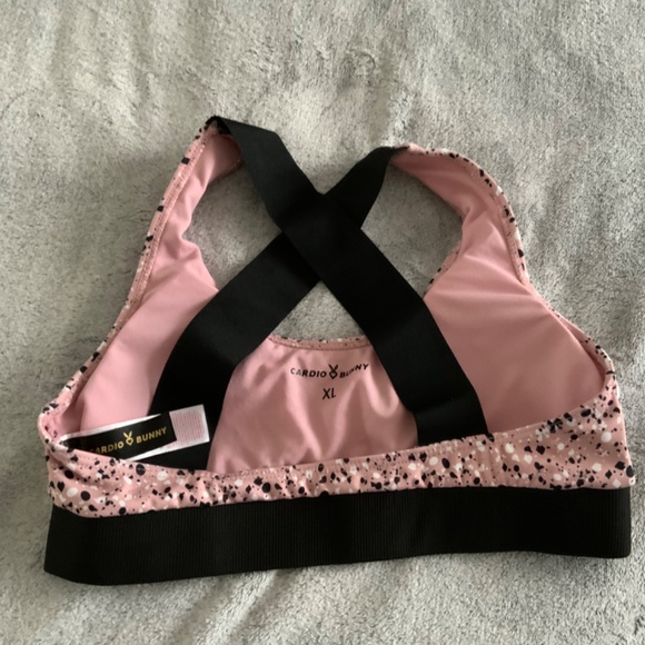 Women’s Sports Pink Barbie-Core Bra Cardio Bunny size XL - Picture 7 of 8